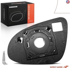 A-Premium Right Passenger Side Non-Heated Mirror Glass with Backing Plate –