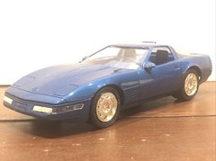 1991 Chevrolet Corvette ZR1 Dealer Promo Car QUASAR BLUE 1:25 AMT / ERTL