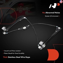 A-Premium Power Window Regulator Without Motor Compatible with Volkswagen