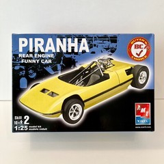 AMT 1:25 Piranha Rear Engine Funny Car Drag Retro Deluxe Model Kit #38176
