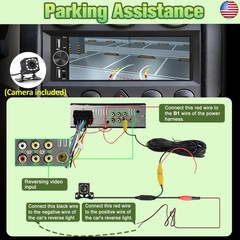 6.36″ Single Din Car Stereo with Wireless CarPlay & Android Auto, IPS