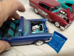 Model Junkyard/parts Plastic Custom Vintage Car Lot Of 7 Custom -57 Chevys