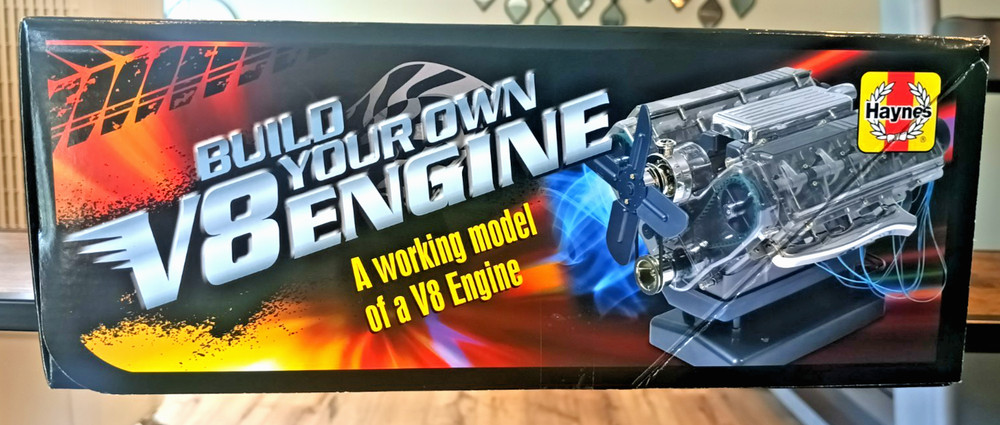 Haynes Build Your Own V8 Engine Scale Model Kit New Open Box Sealed Bags, Manual
