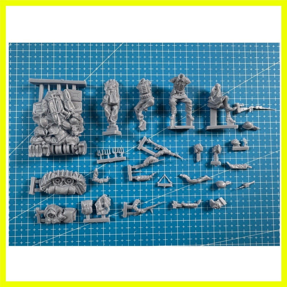 1: 35 Resin Model Assembly Kit, GK, Tank Crew (4 People with Accessories), Un…