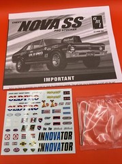 1972 Nova SS AMT Instructions And Decals Model Parts 1:25 New