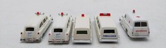 Busch & Other Assorted HO Scale Ambulance Cars [5] LN
