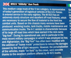 1/35 Italeri M923 Hillbilly Gun Truck Markings 4/2 Versions # 6513