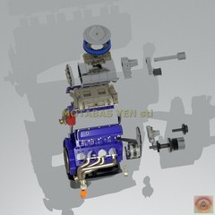1:25-1:24 Scale Resin OLDSMOBILE 455 SUPERCHARGED ENGINE MODEL KIT