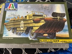 Italeri 1/35 Scale DUKW Amphibious Truck Model Kit #6392 Partially Assembled!