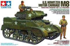 Tamiya 35312 1/35 Military Model Kit WWII U.S Howitzer Motor Carriage M8 Scott