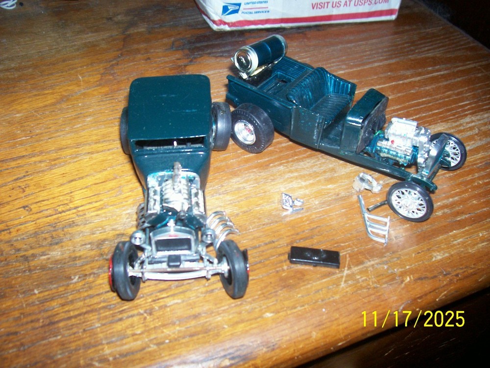 (2) Vintage 60’s Hot Rod Model Car Built Ups