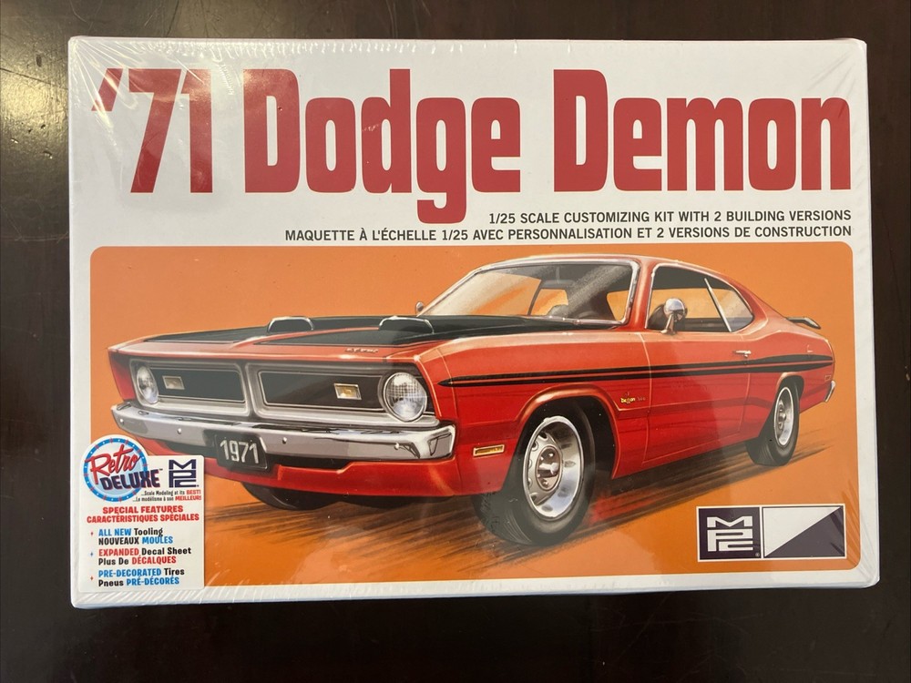 71 Dodge Demon MPC 1/25 Scale Model Kit Retro Deluxe Stock or Drag NEW Sealed