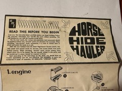 AMT DENNY MCLAIN’S HORSE HIDE HAULER ORIGINAL Instructions #T323 CIRCA 1970