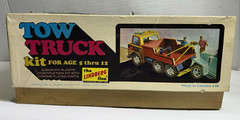 Vintage 1972 Lindberg Heavy Equipment Wrecker Tow Truck Kit w/ Original Box
