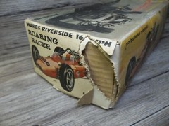 vintage Montgomery Wards Indianapolis race car Wards riverside 160 mph car Z5