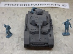 1/72 Esci Minitank WWII German Panzer IV Medium Tank & Airfix Soldier Lot#7383B©