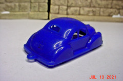 Vintage Hard Plastic 1950’s Coupe Blue 2-1/4″ c26d2