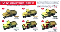 Hataka Hobby Paints 1945 WWII GERMAN AFV & PANEL LIGHTING Acrylic Paint Set