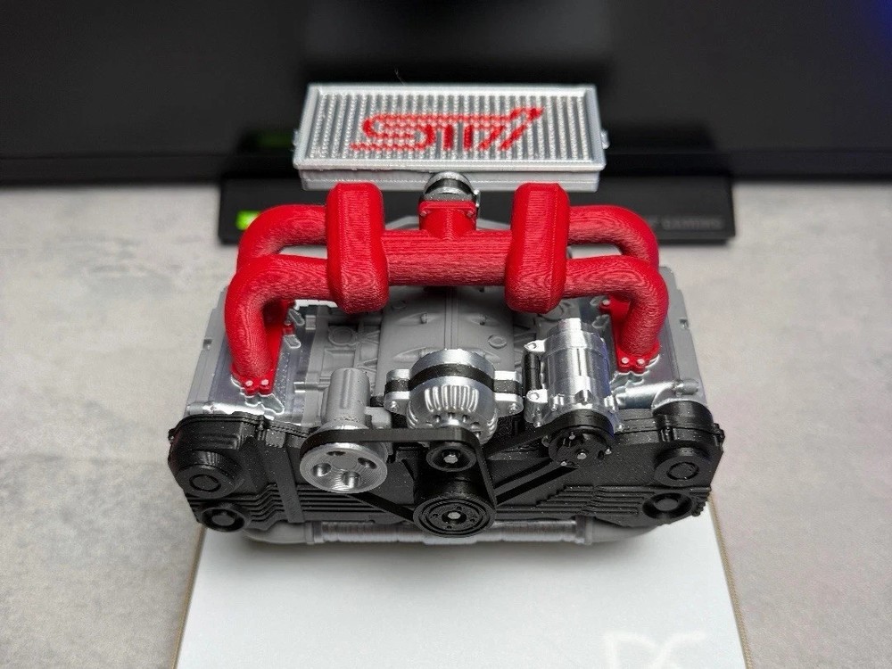Subaru EJ20 STI Turbo Engine 1/6 Scale 3D Printed Display Model