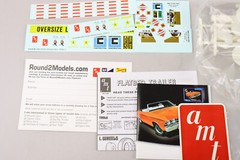 NOS 2011 AMT Fruehauf Flatbed Trailer 1/25 Model Kit AMT-617 NIB w/Cut Decals