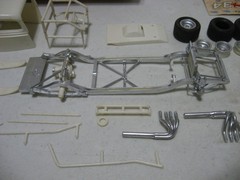 Parts Only- MPC 1934 Ford Coupe Slammer Race Car 1/25 Scale Model Kit #1-0711