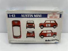 Vintage Heller Humbrol Austin Mini Rallye Model Kit 1:43 France HTF