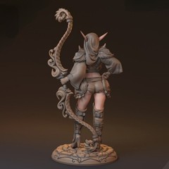 1/35 Scale Resin Figure Model Kit Archer Magic Hunter Unassembled, Unpainted Kit