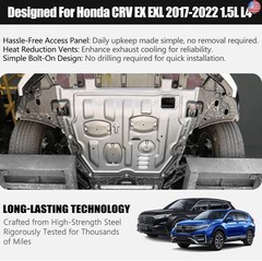 Upgrade Engine Splash Shield Guard 30% Wider for Honda CRV EX/EXL 2017-2022