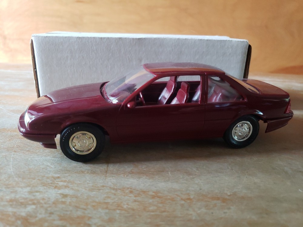 1989 CHEVY BERETTA GT MED GARNET PROMO ERTL CAR AMT NIB 6059 GENERAL MOTORS GM