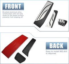 3Pcs Accelerator Pedal and Brake Pedal Cover Set for BMW 1 2 3 4 Series F20 F21