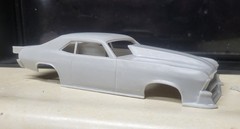 1/24 scale resin 3d printed Chevy Nova Pro Mod drag body model slot car