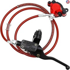 Mini Bike Brake Kit Hydraulic Disc Hand Brake the Left of The 7/8” Handlebars