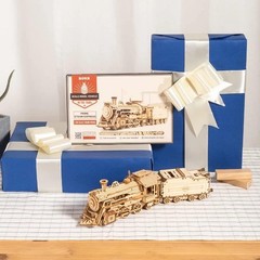 Intricate 3D Wooden Model Car Kit – Educational Puzzle for Adults, 408 Pieces
