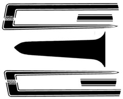 Ford Mustang BOSS 302 Special Stripes 1/24th – 1/25th Scale Decals