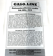 1/48 Gasoline Gaso.line Radio Car Automitrailleuse Sd.Kfz 223 WWII German