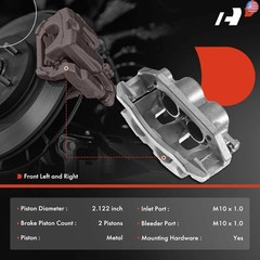 A-Premium Disc Brake Caliper Assembly with Bracket Compatible with Select Dodge