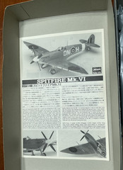 Spitfire Mk.VI – Hasegawa 1/48 Scale – Assembly Started Aircraft Kit#09107