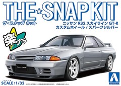 AOSHIMA 1/32 The Snap Kit Series Nissan R32 Skyline GT-R Custom Wheel (Spark Sil