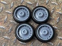 Resin 21/20 Inch Slotted Smoothie model car wheels/tires, 1/24 1/25 Scale