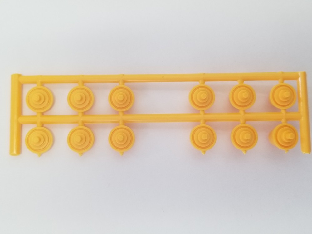 D8H Caterpillar Bulldozer (6) TRACK ROLLERS for AMT 1:25 Model Kit