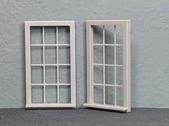 1/24 Scale Windows For Diorama Buildings (set of 4)