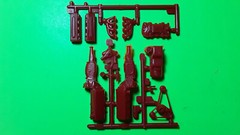 AMT 70 1970 Chevy Impala 1/25 Stock 454 Big Block V8 Engine Heavy Chrome Headers