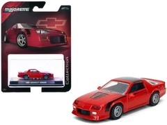 Majorette MJ8505001010 scale 1/64 1985 Chevrolet Camaro Red with Black Top
