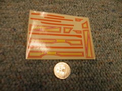 AMT decals Pink Orange Yellow panels etc J139