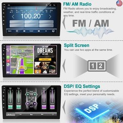 8 Core QLED Screen 1280 * 800 Car Radio Double Din Android 13 GPS Navigation