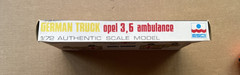 ESCI German Truck Opel 3,6 Ambulance 1/72 Scale Kit #8035 Open Box Complete kit