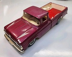 Vintage AMT Pink 1960 Ford F-100 Pickup Truck 1/25 Plastic Model Built/Custom