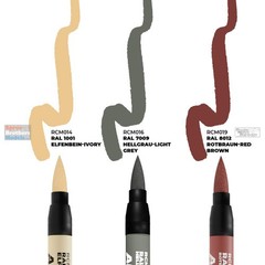 AKIRCM0107 AK Interactive Real Color Marker Set – German Tanks Interior Colors