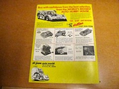 VINTAGE 1972 AUTO WORLD CATALOG SUMMER 23RD EDITION MODEL CARS, SLOT CARS, ETC.