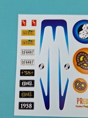 Revell AMT Ertl Monogram MPC 1/25 Model Part 1958 Ford Edsel Pacer Decal Sheet